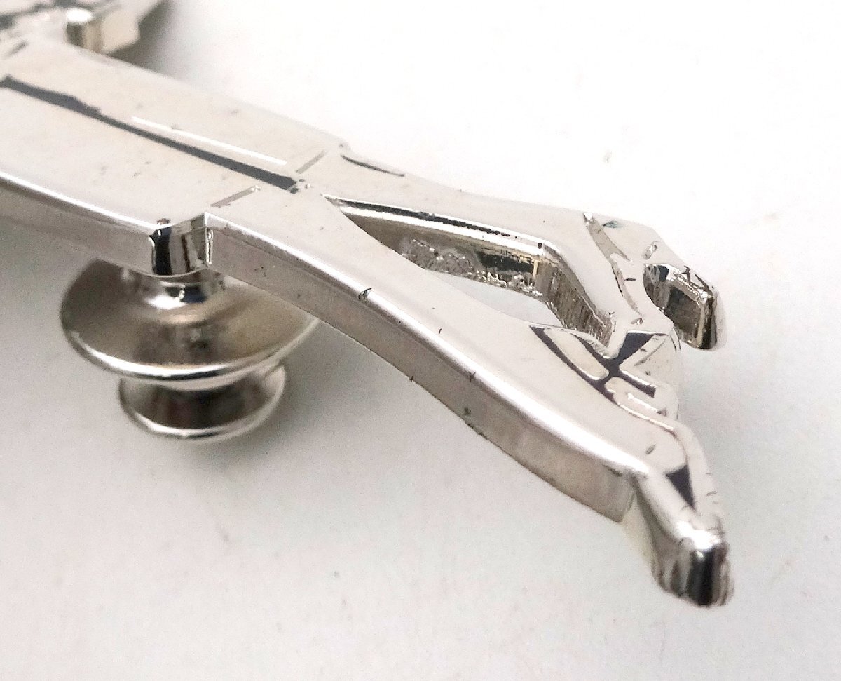 CHANEL Chanel 03P здесь mado moa zeru здесь Mark брошь серебристый цвет значок булавка z аксессуары декортивный элемент бренд 1 иен ~ T0465