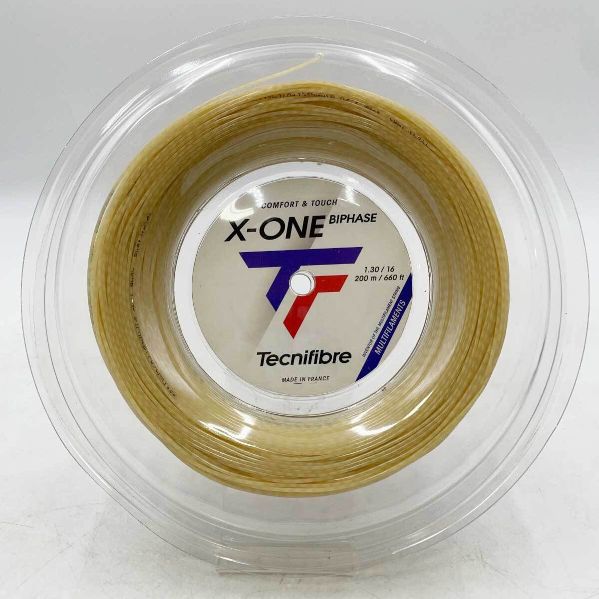 【中古・未使用品】テクニファイバー Tecnifibre 硬式 テニス ストリング ガット X-ONE BIPHASE エックスワン バイフェイズ 200ｍ_画像1