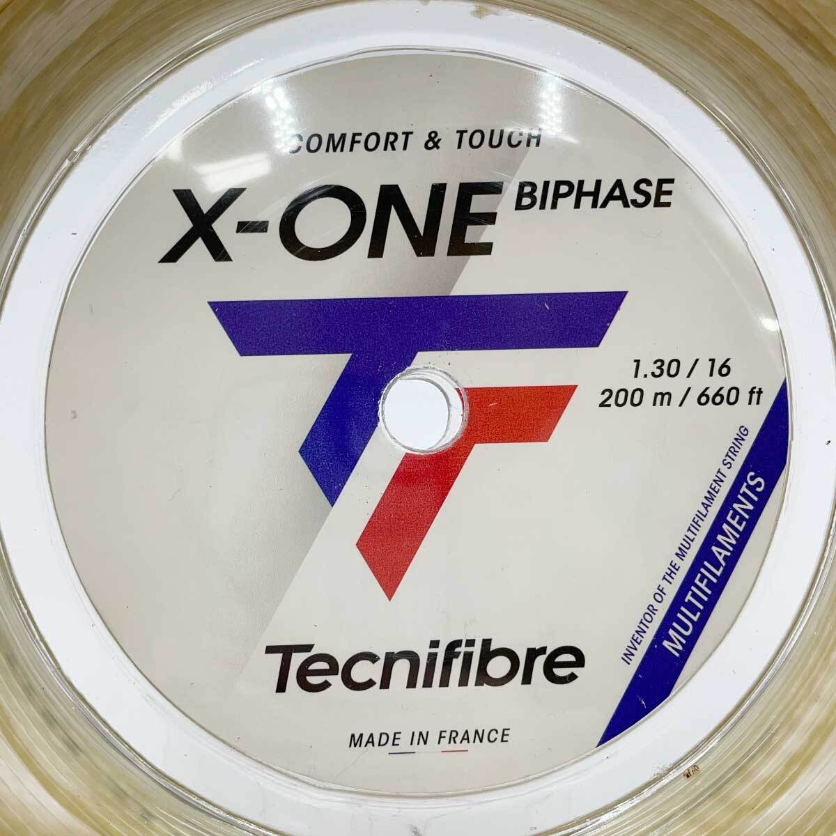 【中古・未使用品】テクニファイバー Tecnifibre 硬式 テニス ストリング ガット X-ONE BIPHASE エックスワン バイフェイズ 200ｍ_画像2