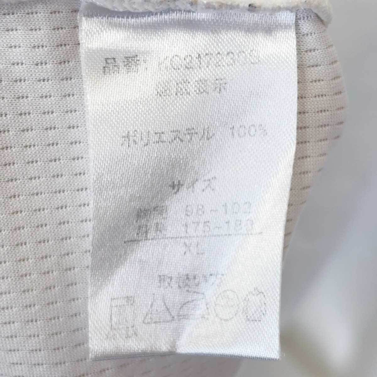 【中古】ケルメ プラクティスシャツ 半袖 XL ホワイト KELME サッカー フットサル プラシャツ_画像6