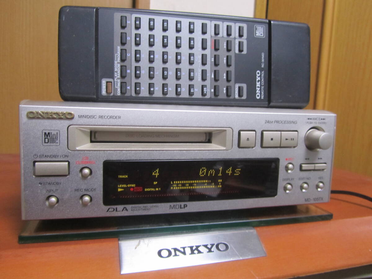 ONKYO MD-105TX　動作・状態良好　共通リモコン付_画像1