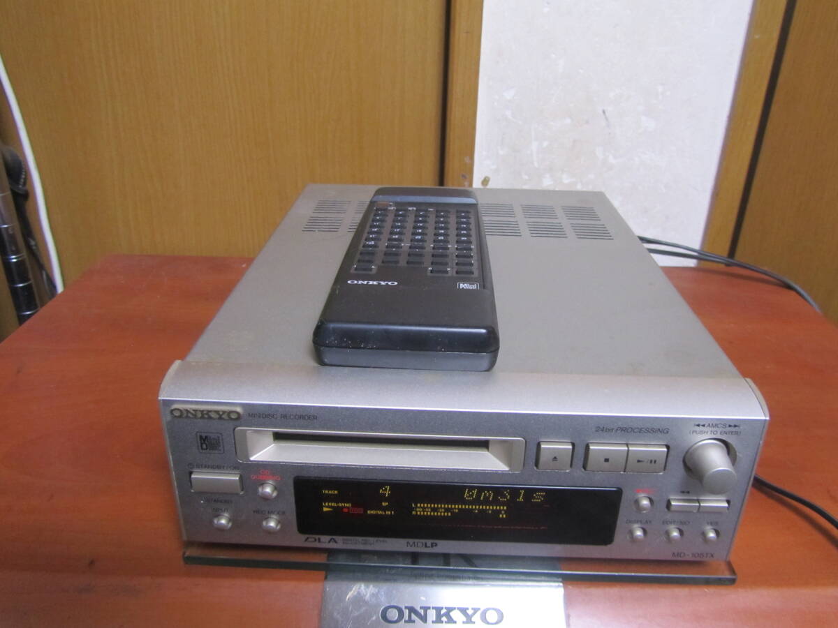 ONKYO MD-105TX　動作・状態良好　共通リモコン付_画像3