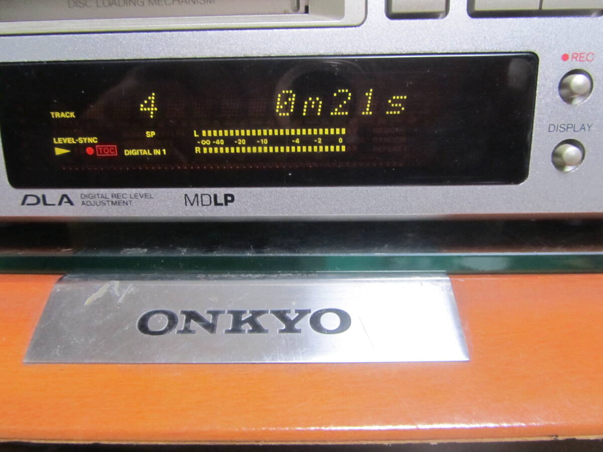 ONKYO MD-105TX　動作・状態良好　共通リモコン付_画像2
