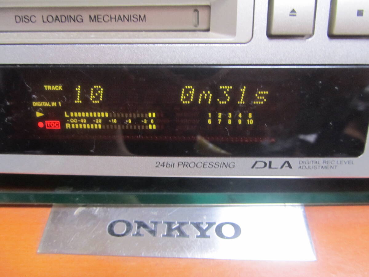 ONKYO MD-105AX 動作・状態良好　共通リモコン付属_画像2