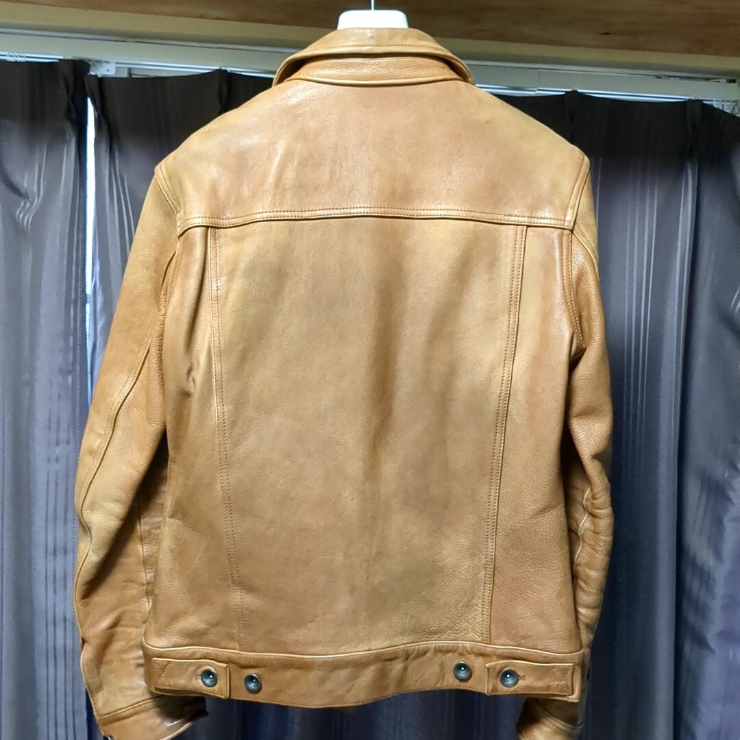 ■JACK ROSE■luv maison シングル レザージャケット 36 ブラウン ジャックローズ ラブメゾン ライダース 牛革_画像5