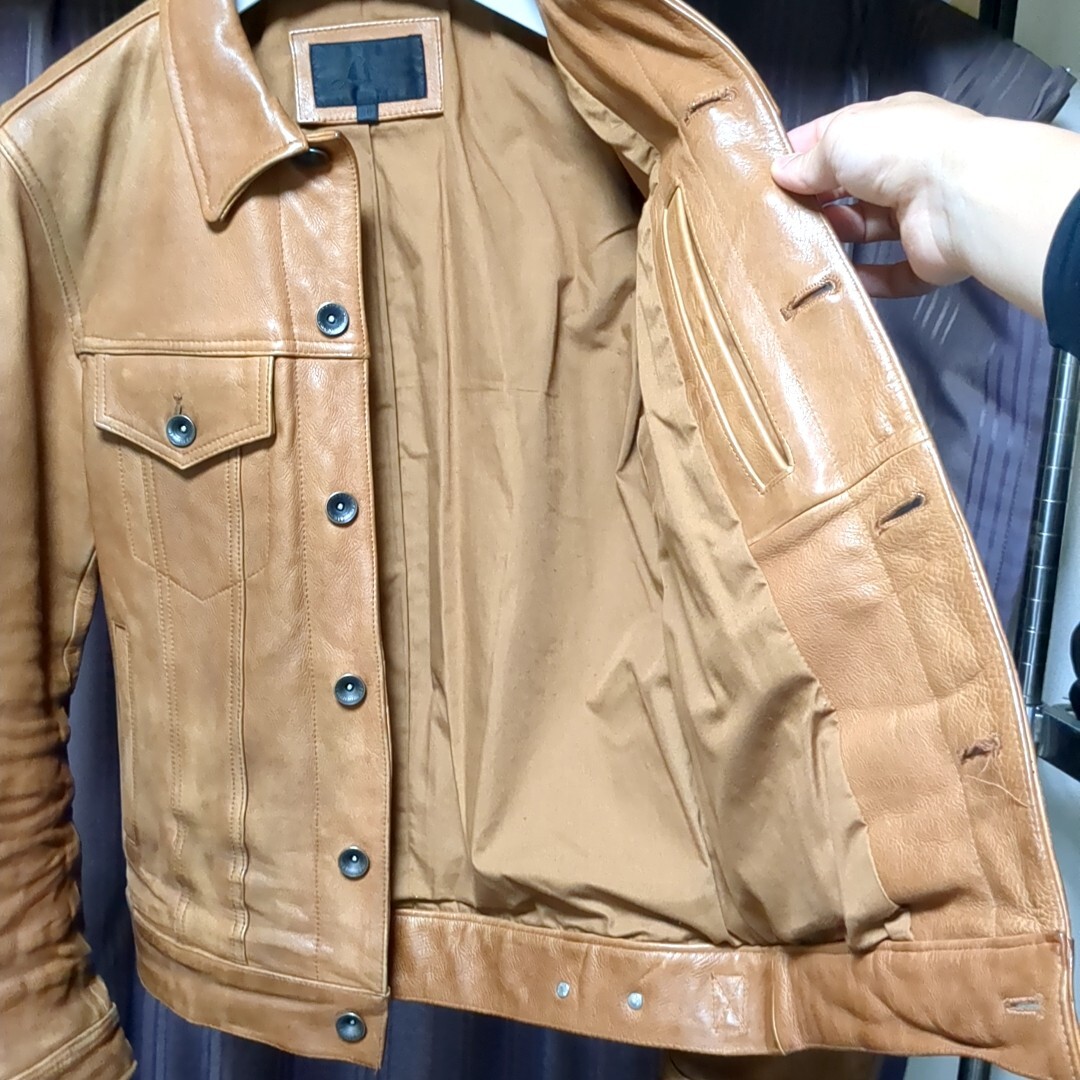 ■JACK ROSE■luv maison シングル レザージャケット 36 ブラウン ジャックローズ ラブメゾン ライダース 牛革_画像7