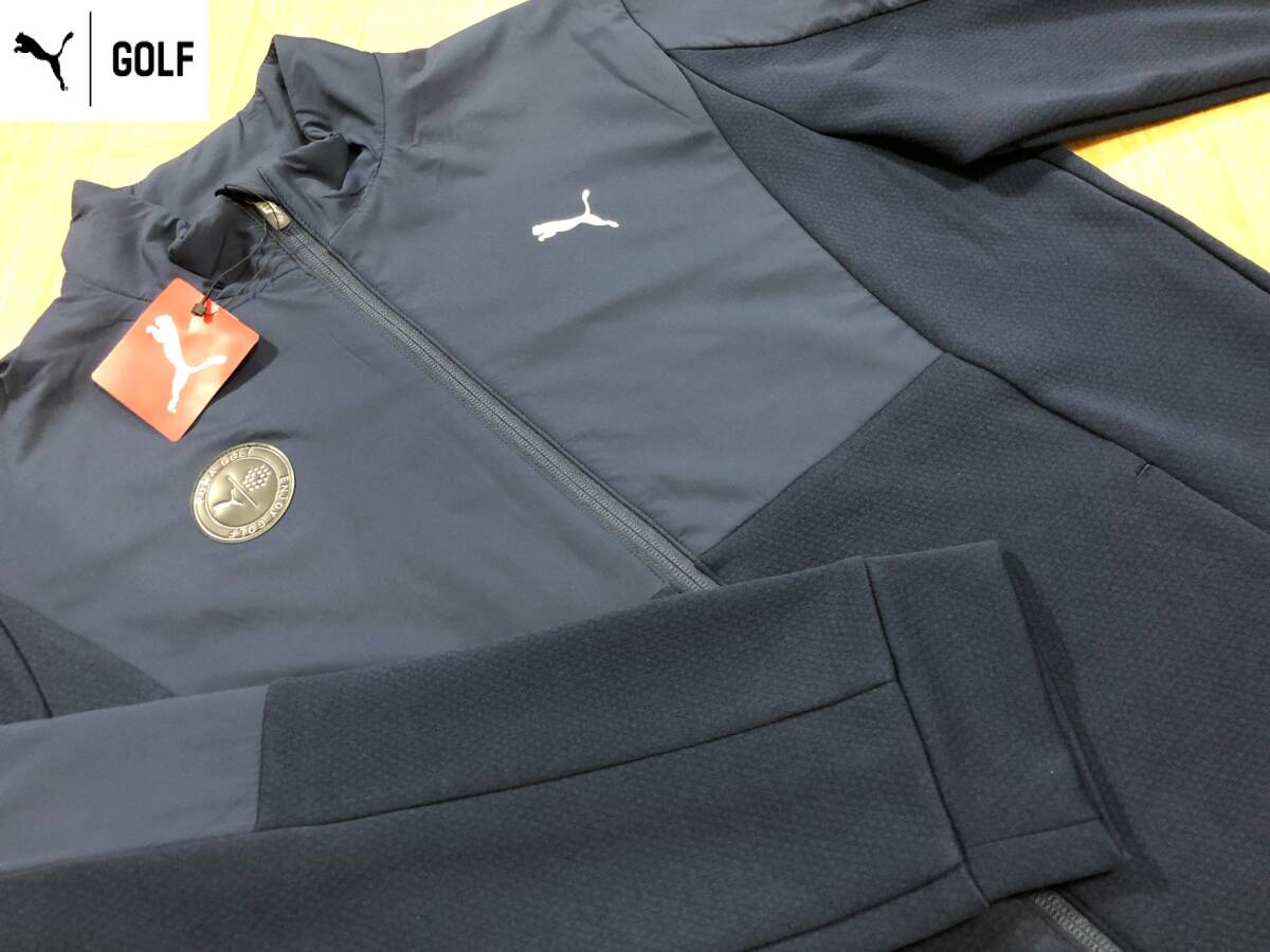・スピード発送 新品未使用 PUMAGOLF(プーマゴルフ)秋冬 コンビネーション FZ スタンドカラー ジャケト 628012(02)ＸＬ_画像1