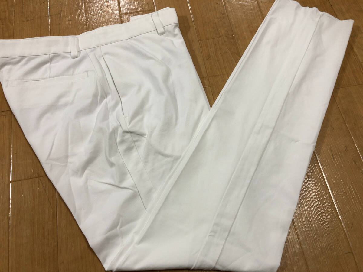 ・スピード発送 新品未使用 Callaway(キャロウェイ) 秋冬 ストレッチ シンプルデザイン テーパードパンツ H23226100(ホワイト)86_画像2