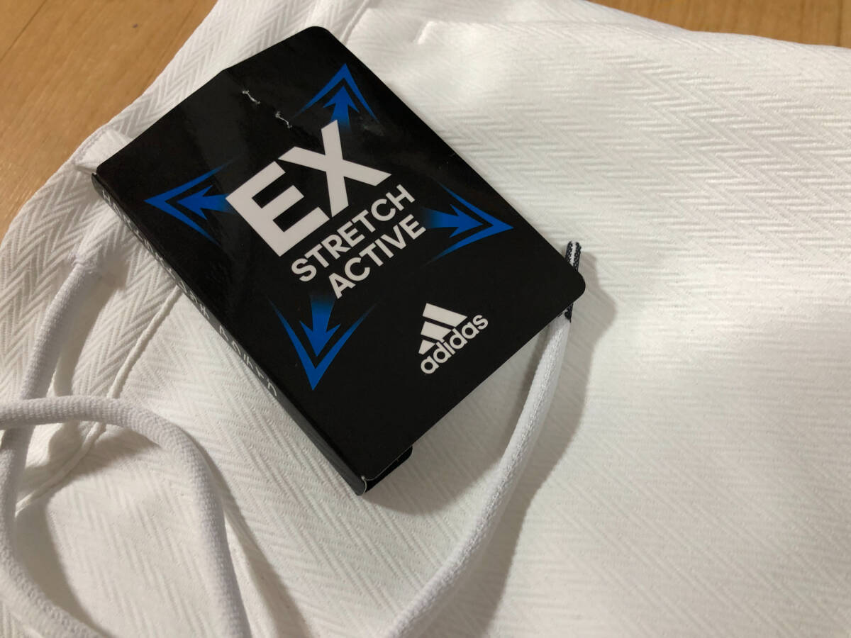・スピード発送 新品未使用 adidas Golf(アディダスゴルフ)秋冬 EX-Stretch 4WAYストレッチ 撥水カーゴアンクルパンツ JSC07(WHITE)88_画像4