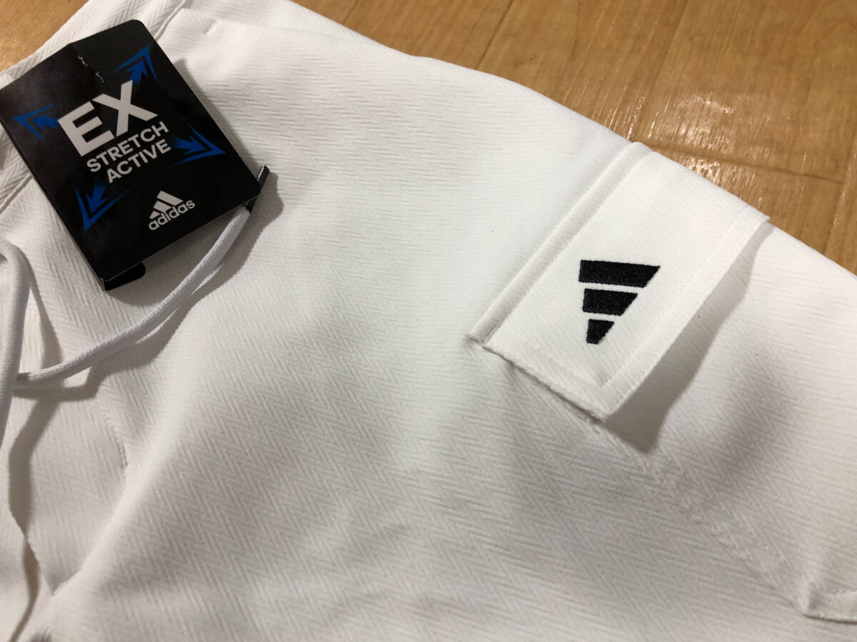 ・スピード発送 新品未使用 adidas Golf(アディダスゴルフ)秋冬 EX-Stretch 4WAYストレッチ 撥水カーゴアンクルパンツ JSC07(WHITE)88_画像6