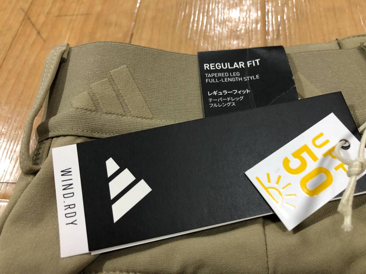 ・スピード発送 新品未使用 adidas Golf(アディダスゴルフ)秋冬 WIND.RDY 防風,ストレッチ、UPF50 ロングパンツ JTY53(ヘンプ)82_画像4