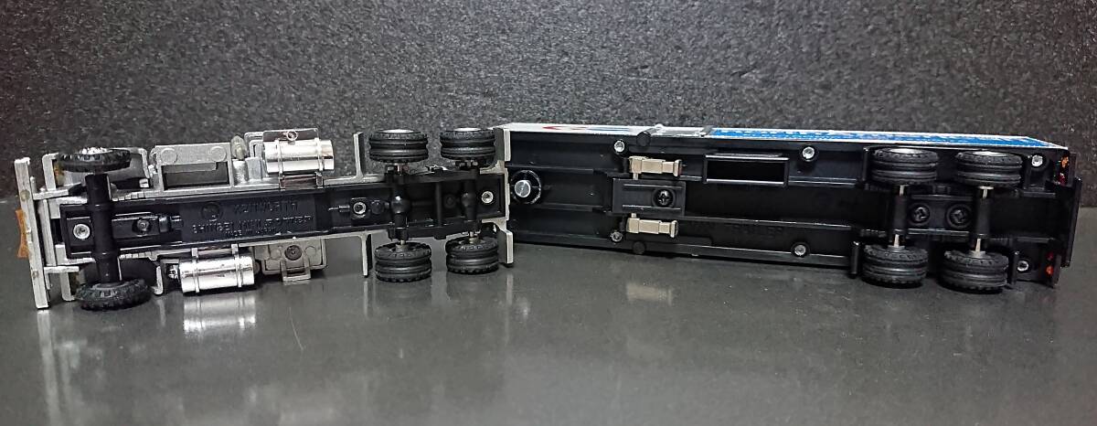 ☆1970～80年代 日本製 シンセイ 大型 ケンウォース バントレーラー 爆走 トラック群団 SHINSEI PANEL VAN TRAILER JAPAN ミニパワー_画像8