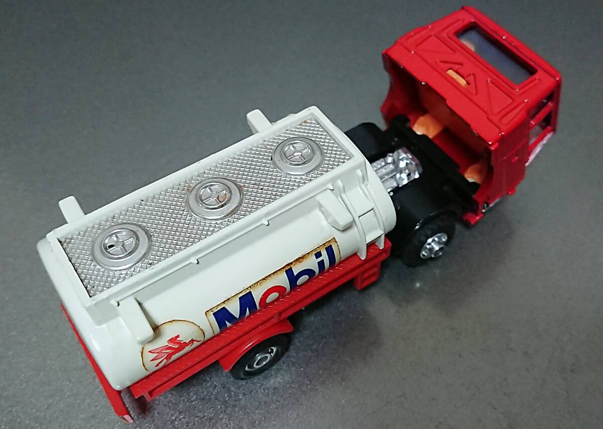☆ 1970~80年代 日本製 シンセイ 三菱 ふそう FK タンクローリー MOBILE モービル石油 ミニパワー JAPAN_画像8