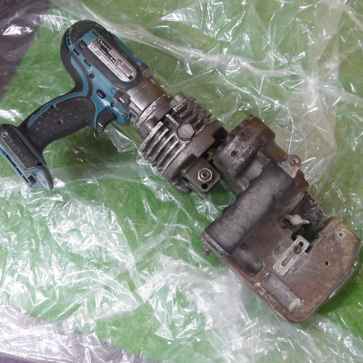 ★USED品 Ogura【オグラ HPC-206WDF コードレスパンチャー , マキタ BL1860B バッテリー 1個付属】_画像2