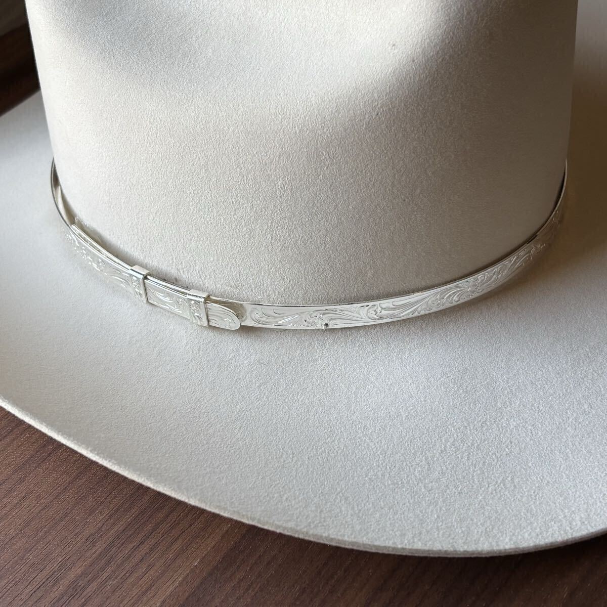 RESISTOL 200X ウエスタンハット ビーバーフェルト アイボリー サイズ7 カウボーイ USA 帽子_画像2