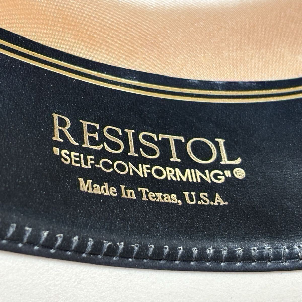 RESISTOL 200X ウエスタンハット ビーバーフェルト アイボリー サイズ7 カウボーイ USA 帽子_画像5