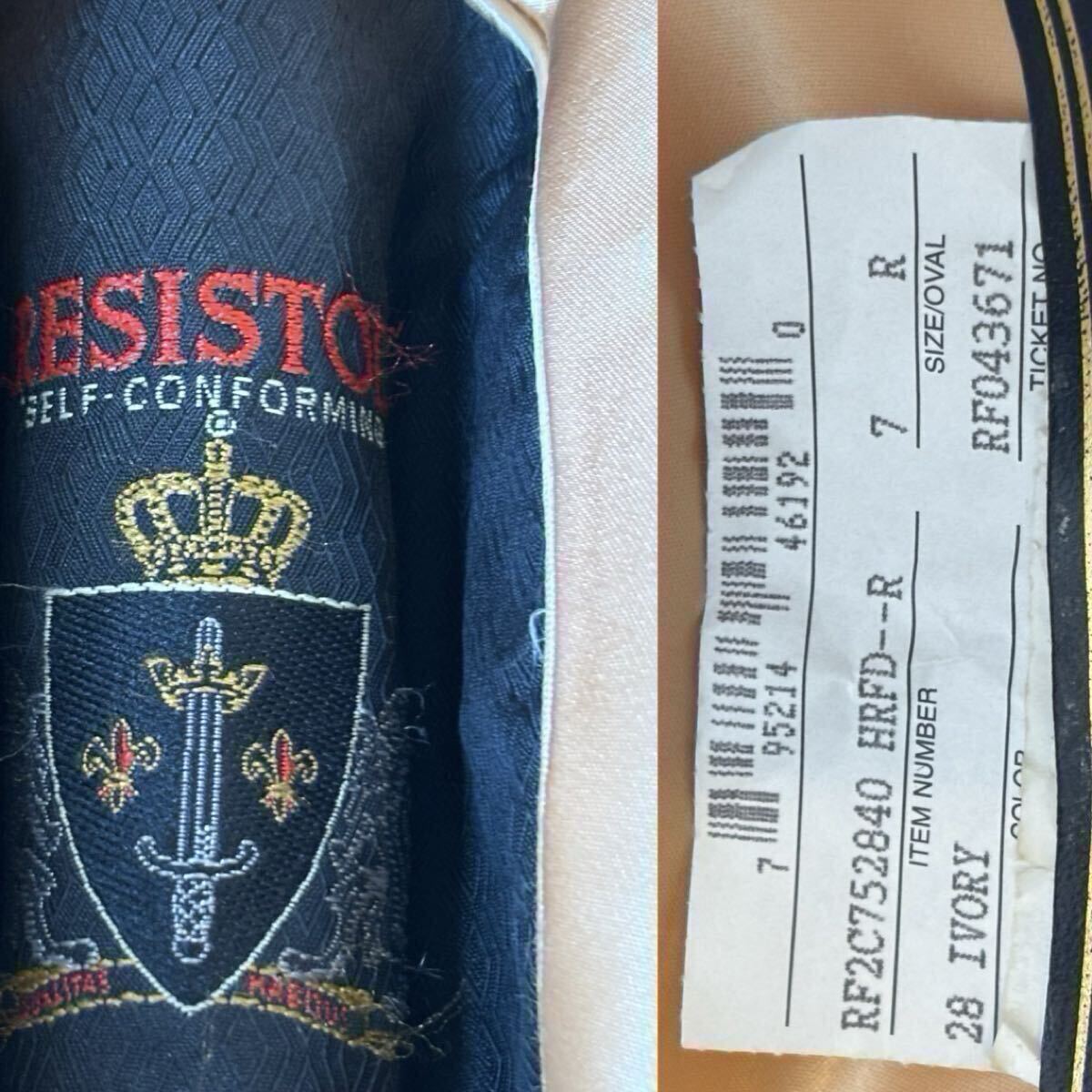 RESISTOL 200X ウエスタンハット ビーバーフェルト アイボリー サイズ7 カウボーイ USA 帽子_画像7