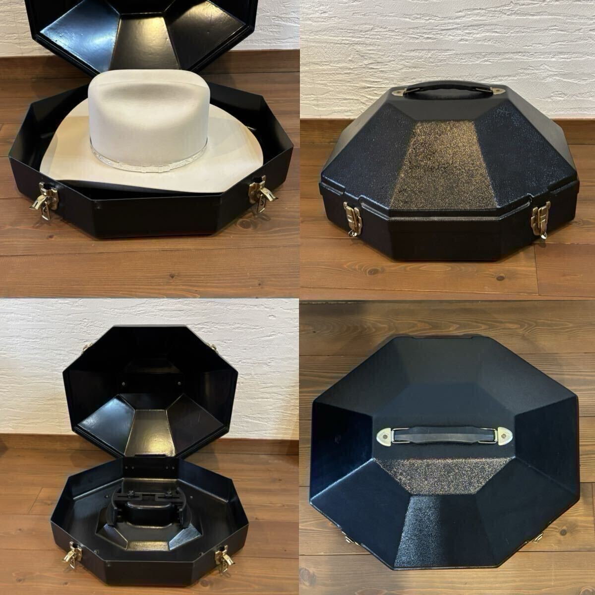 RESISTOL 200X ウエスタンハット ビーバーフェルト アイボリー サイズ7 カウボーイ USA 帽子_画像9