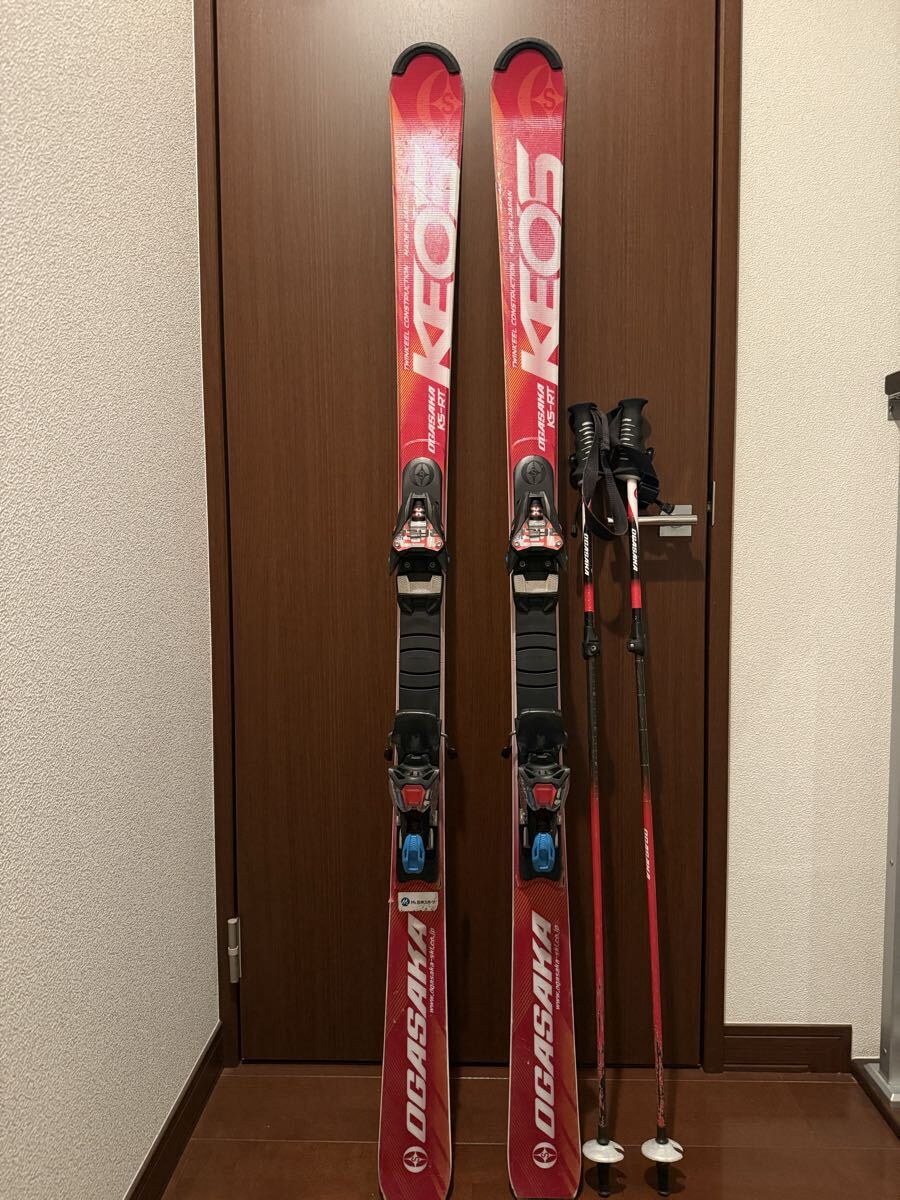 中古 2018-2019 OGASAKA KEO'S SERIES KS-RT 165cm オガサカ　カービングスキー　可変長ストック付き_画像1