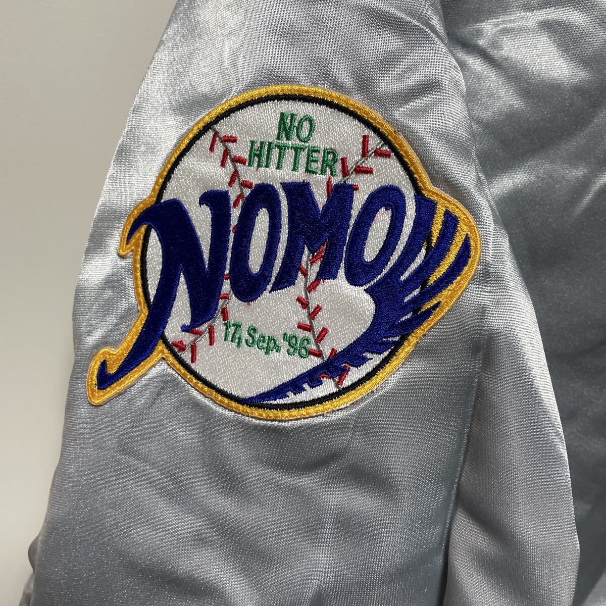 激レア スターター NOMO 野茂英雄　ベンチコートインナーダウンベスト　レア　90s ビンテージ　LAドジャース×キリン タグ付未使用品！_画像3