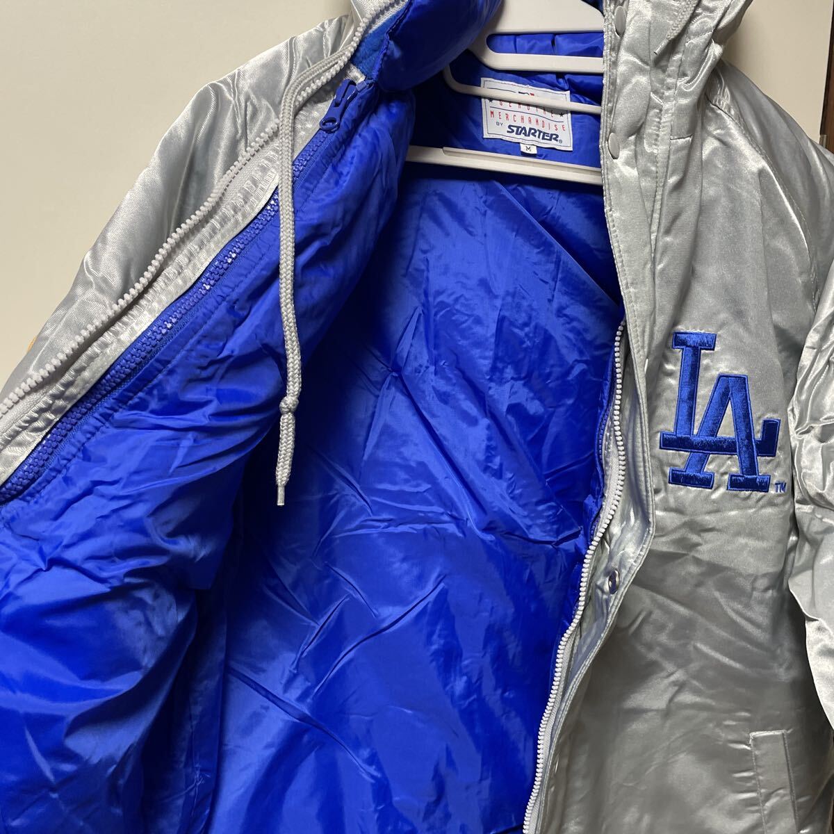 激レア スターター NOMO 野茂英雄　ベンチコートインナーダウンベスト　レア　90s ビンテージ　LAドジャース×キリン タグ付未使用品！_画像5