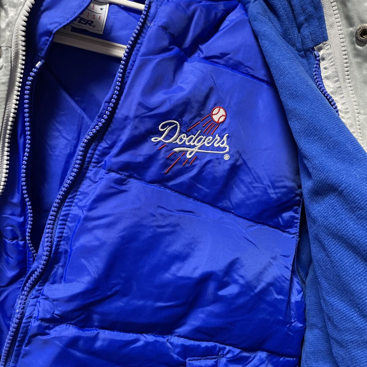 激レア スターター NOMO 野茂英雄　ベンチコートインナーダウンベスト　レア　90s ビンテージ　LAドジャース×キリン タグ付未使用品！_画像10