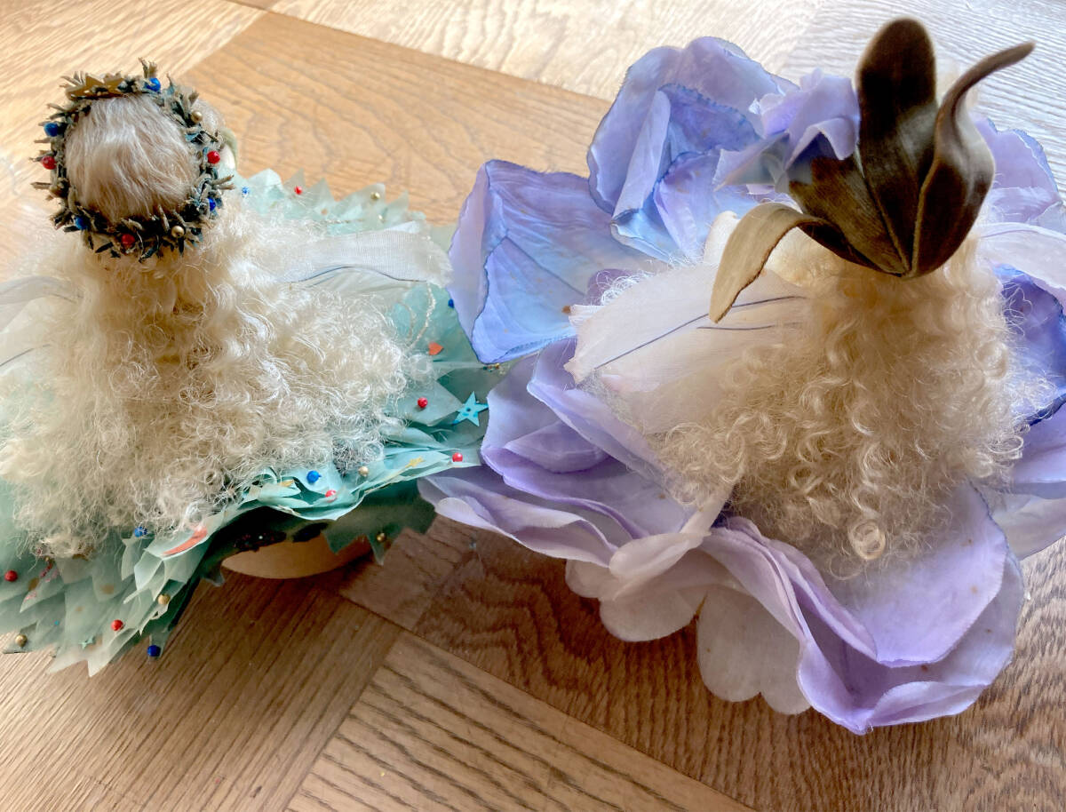 若月まり子 Mariko Wakatsuki◆妖精 ドール◆女の子 クリスマス ストック 陶器 人形_画像2