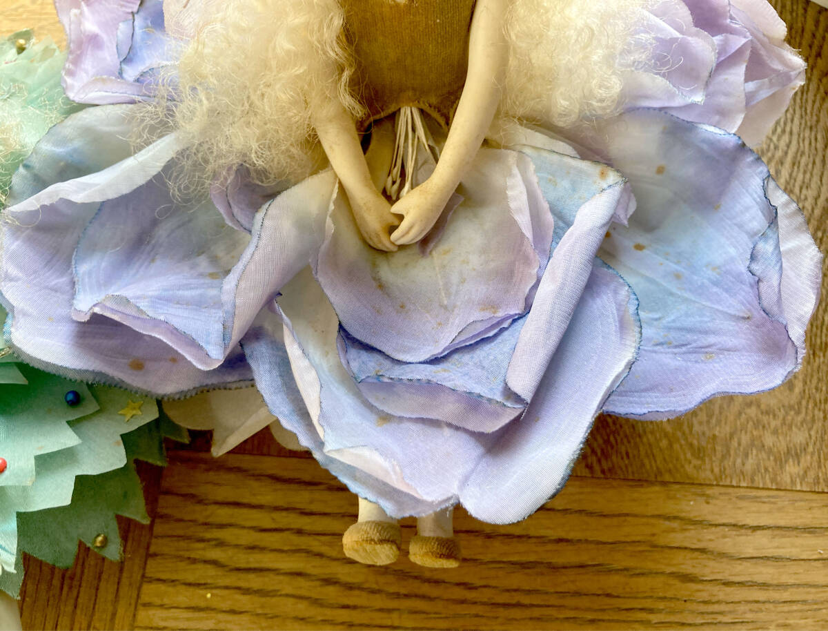 若月まり子 Mariko Wakatsuki◆妖精 ドール◆女の子 クリスマス ストック 陶器 人形_画像6