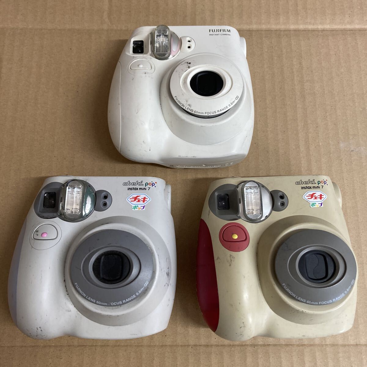 F470 FUJIFILM instax mini 7/7S/10/11/20/50 チェキ 10台まとめて/通電動作未確認 ジャンク品_画像3
