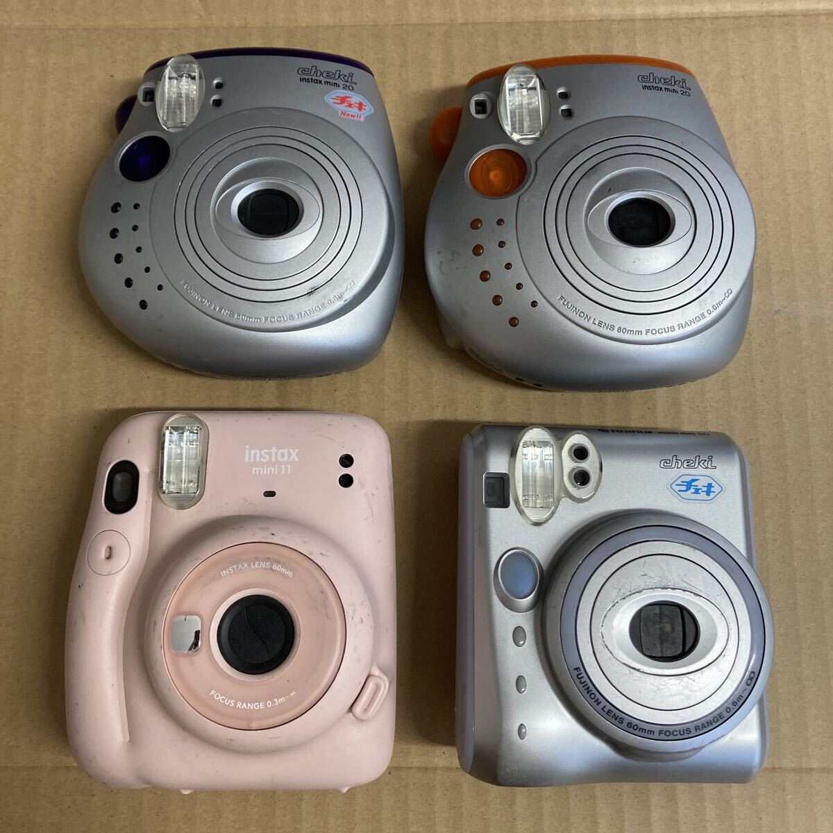 F470 FUJIFILM instax mini 7/7S/10/11/20/50 チェキ 10台まとめて/通電動作未確認 ジャンク品_画像7