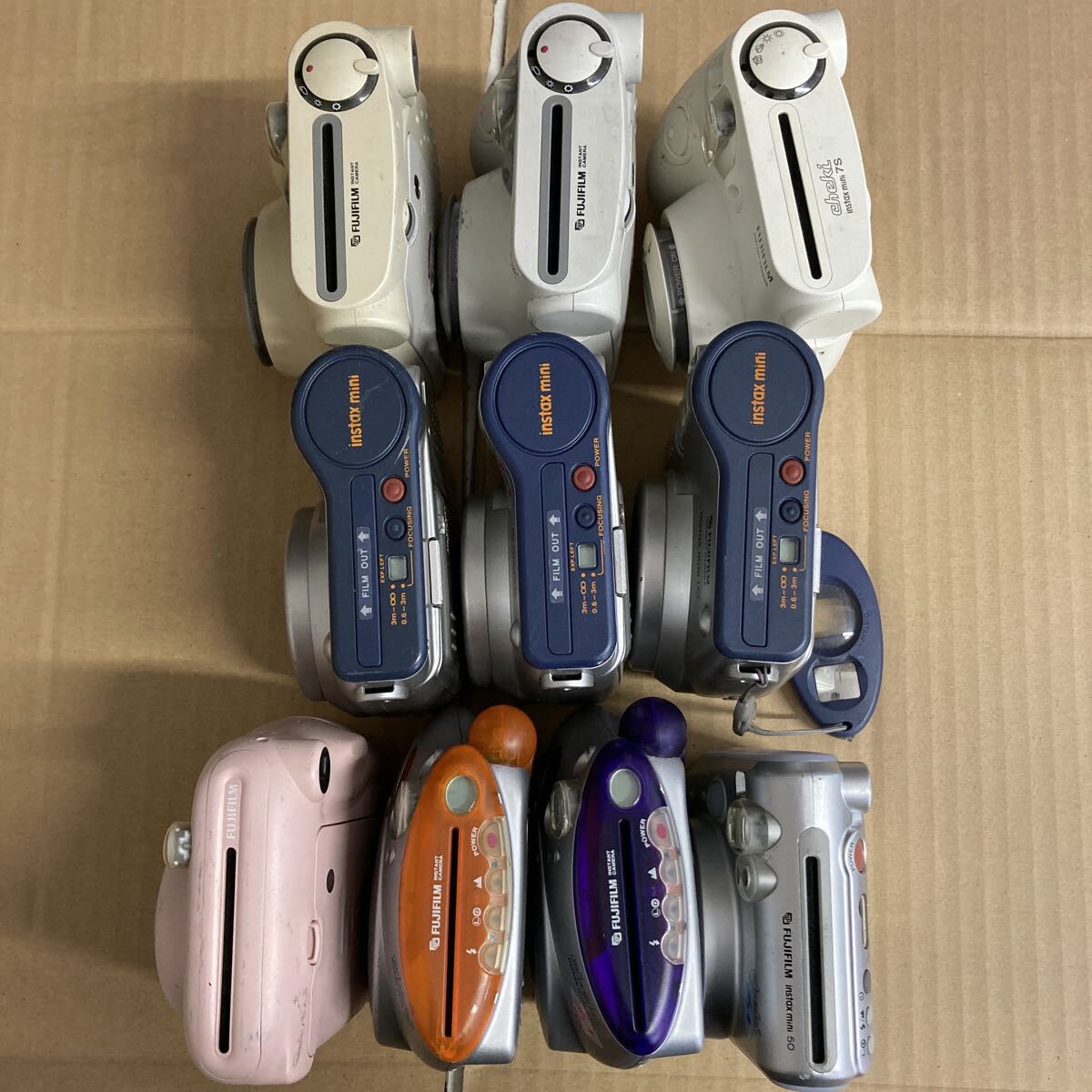 F470 FUJIFILM instax mini 7/7S/10/11/20/50 チェキ 10台まとめて/通電動作未確認 ジャンク品_画像9