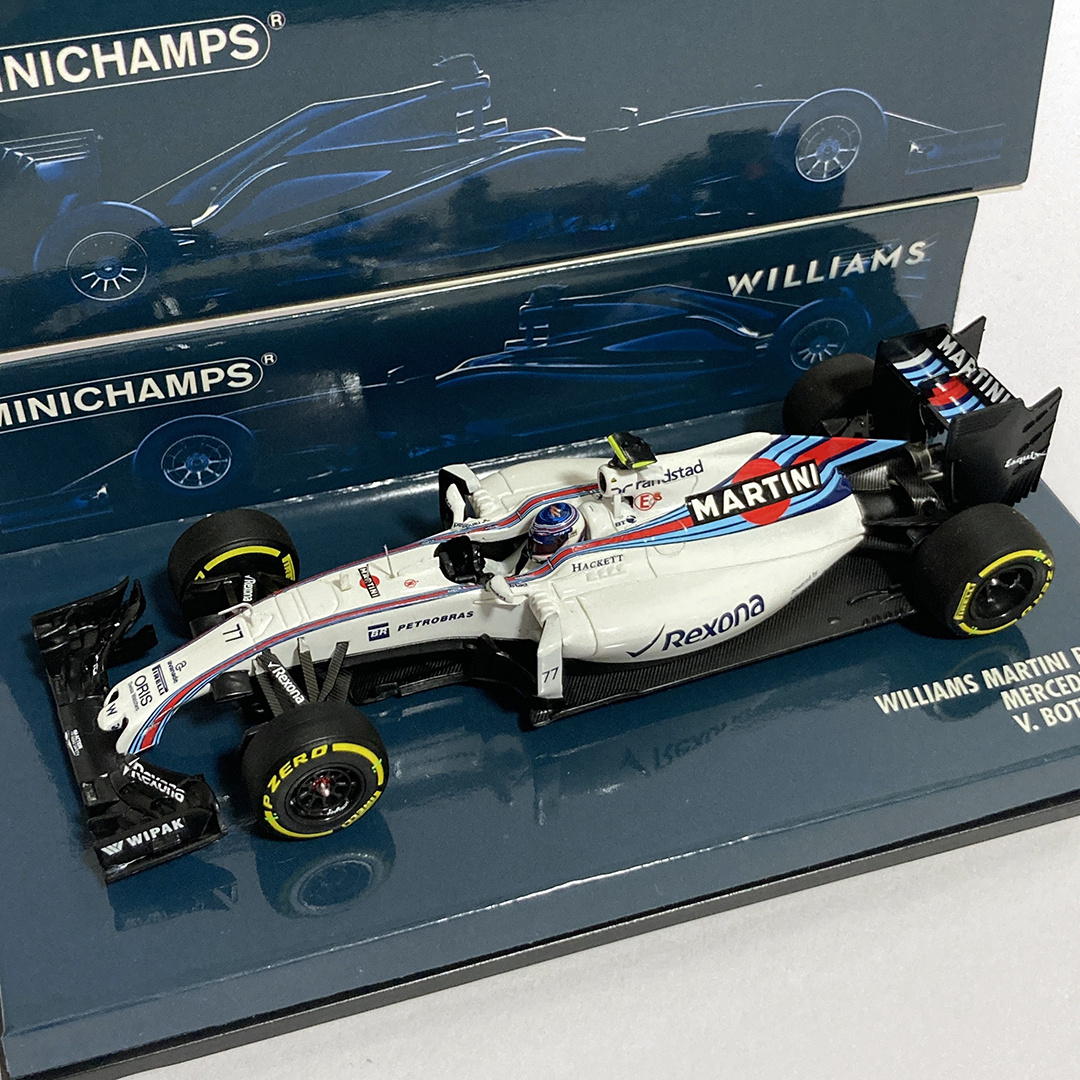 【JK820】ミニチャンプス MINICHAMPS 1/43 WILLIAMS MARTINI RACING MERCEDES FW38 V.BOTTAS 2016 (417160077) ◎一部難あり【ジャンク品】_画像1