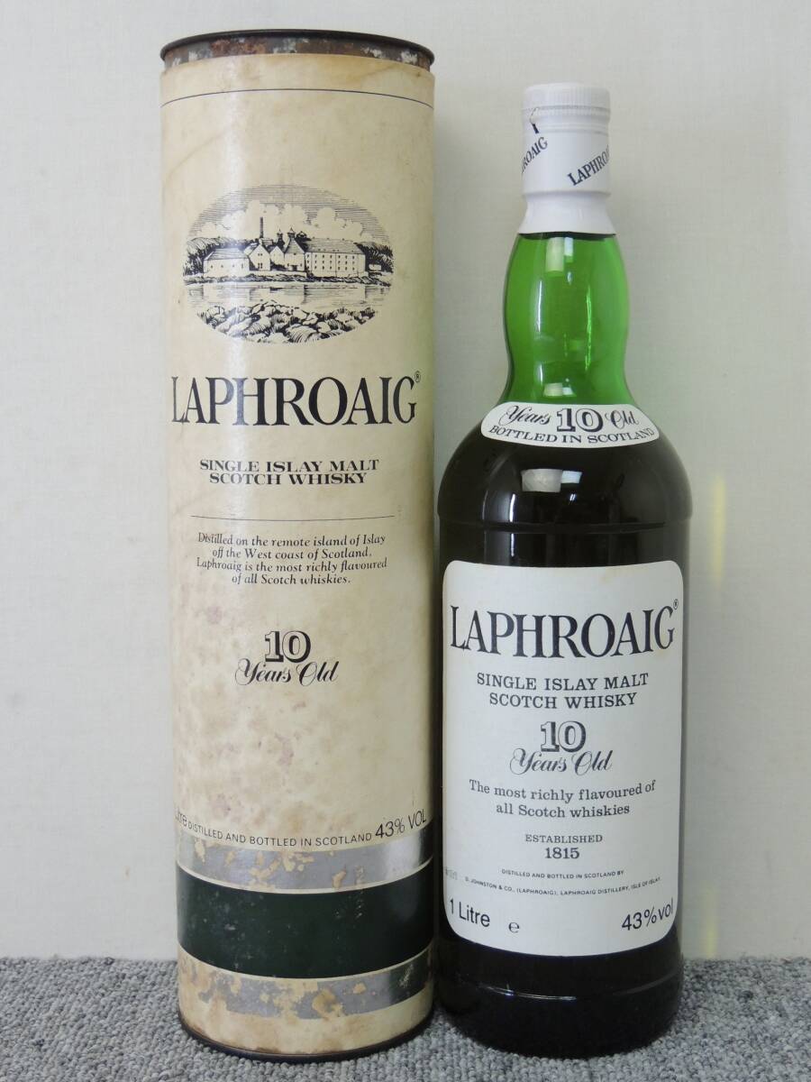  нераспечатанный LAPHROAIG старый бутылка 10 год 43% 1Liter / черновой roig Scotch виски 43 раз 1000ml