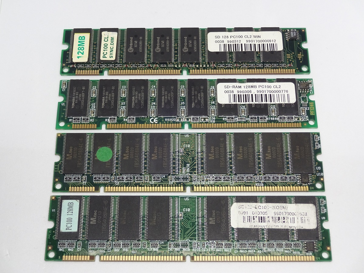 SDRAM PC125 128MB 4枚_画像1