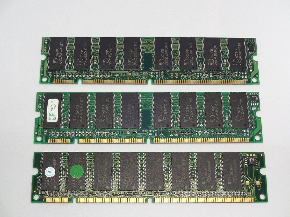 SDRAM PC100 128MB 3枚 _画像1