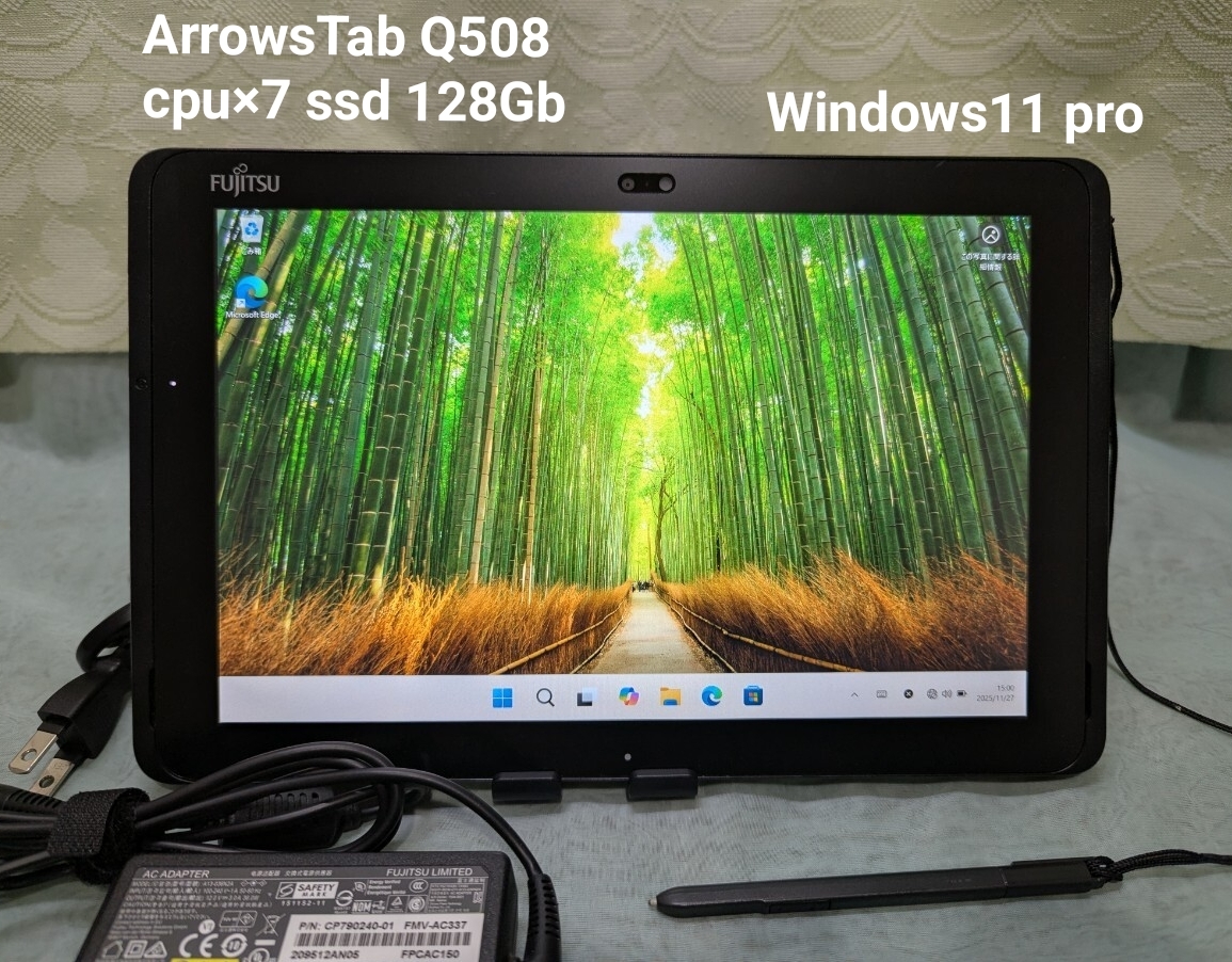 Fujitsu ARROWS Tab Q508/SE (CPU 7 SSD128GB /Windows11_画像1