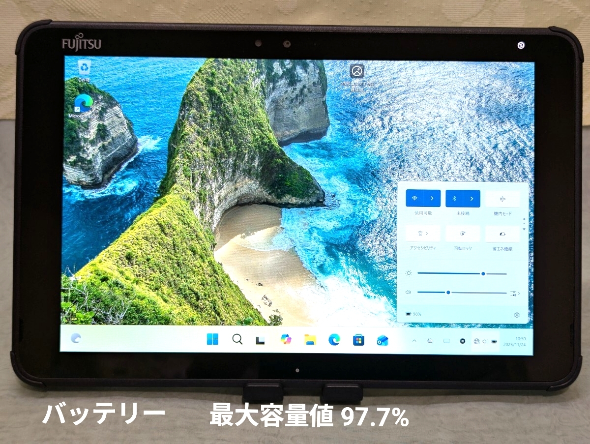 Fujitsu タブレット ARROWS Tab Q5010/DEG Celeron SSD 128GB / Windows11_画像2