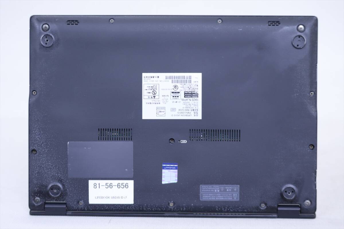 1円～ 薄軽量約777gパワフルモデル 10世代Corei7 LIFEBOOK U9310/D LTE i7-10610U 16G 256G 13.3FHD Wi-Fi6 Win11 バッテリー良 BAA評価_画像6