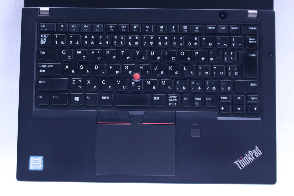 1円～ 外装バッテリー良好 ThinkPad T480s LTE i5-8250U 8G SSD256G 14.0FHD Win11 180度開閉液晶 ABA評価_画像2