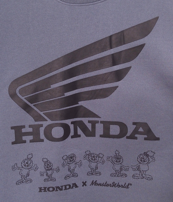 即決■★Honda × MONSTER WORLD★■裏起毛トレーナー:SIZE=LL_画像3
