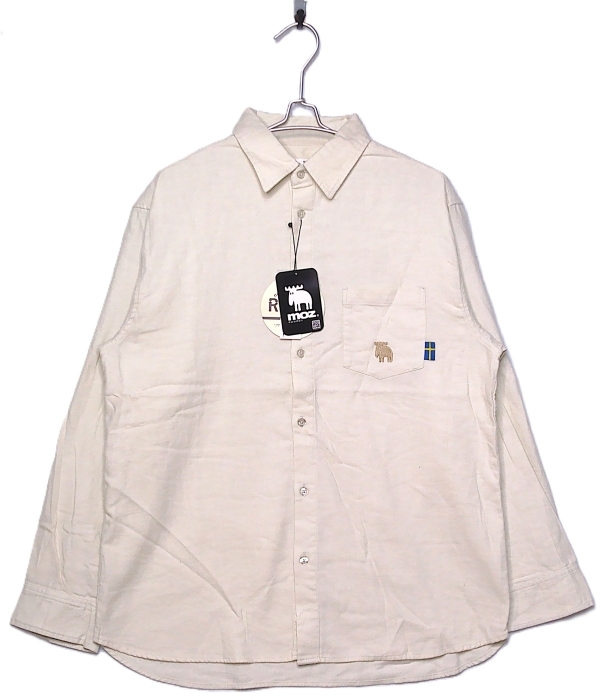 即決■★moz モズ★■コットン長袖シャツ：SIZE=L_画像1