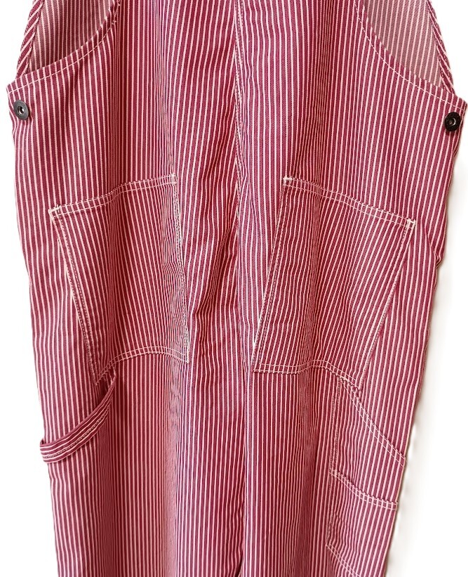 即決■★Dickies★■ストレッチ ヒッコリー オーバーオール:SIZE=L_画像4