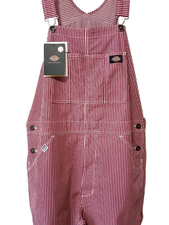 即決■★Dickies★■ストレッチ ヒッコリー オーバーオール:SIZE=L_画像3