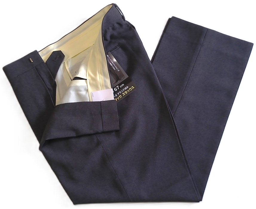 即決■★ウォッシャブル★■ノータックスラックス(ウエスト82股下67)_画像2