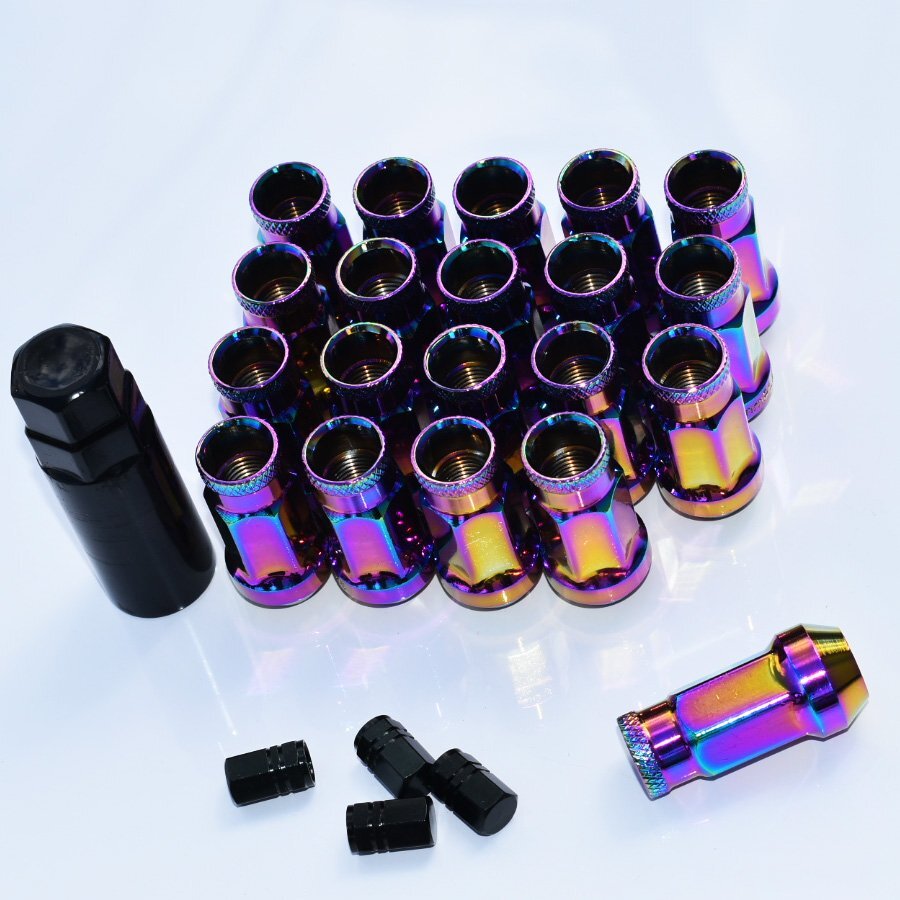 【送料無料】 ホイール ナット P1.5 48mm 貫通 M12 レーシング スチール製品 20個 17HEX トヨタ ホンダ マツダ 三菱 アルファード クラウン_画像2