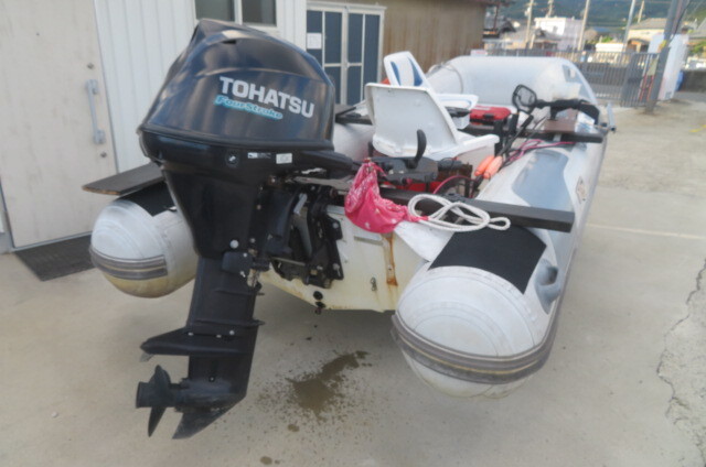 トーハツ３０馬力L 油圧チルト、セル付きバーハンドル　機関良好_画像5