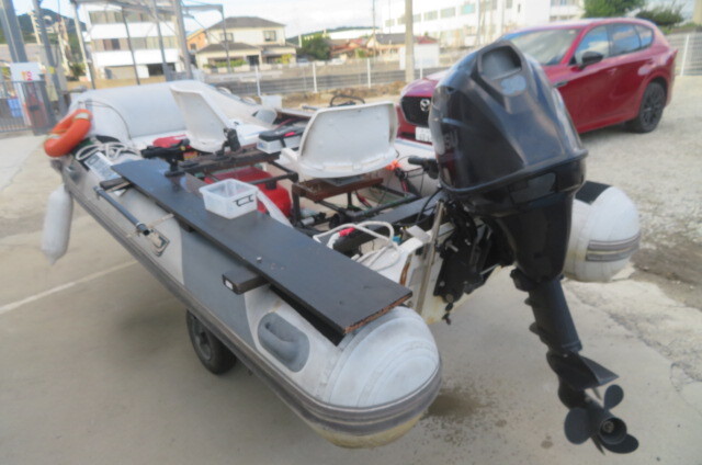 トーハツ３０馬力L 油圧チルト、セル付きバーハンドル　機関良好_画像6