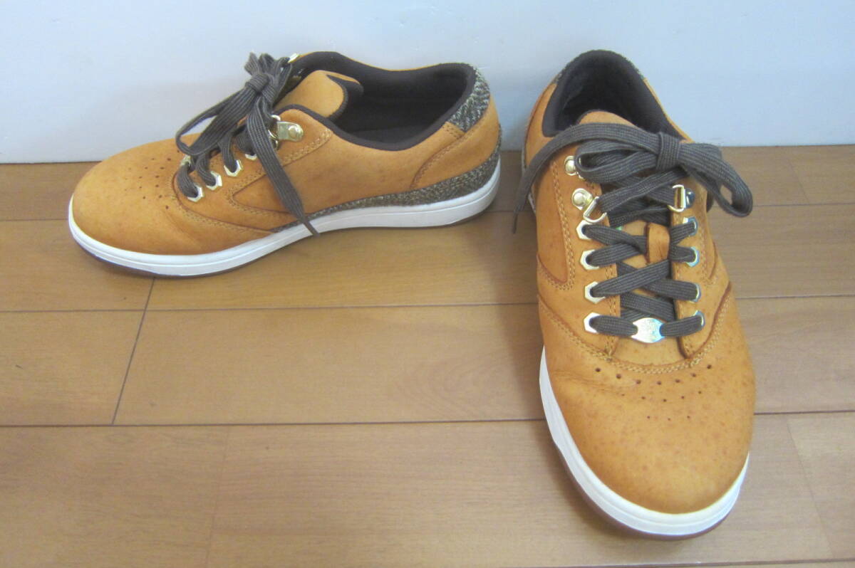 Timberland×Harris Tweed ティンバーランド×ハリスツイード 6441R 10521 靴 シューズ スニーカー サイズ7.5W(25.5㎝位) 茶 O2511B_画像1