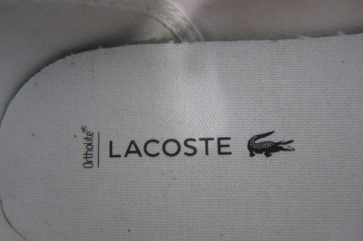 LACOSTE ラコステ 30896 0518 靴 シューズ スニーカー サイズUS8(25㎝位) 白 O2511C_画像5