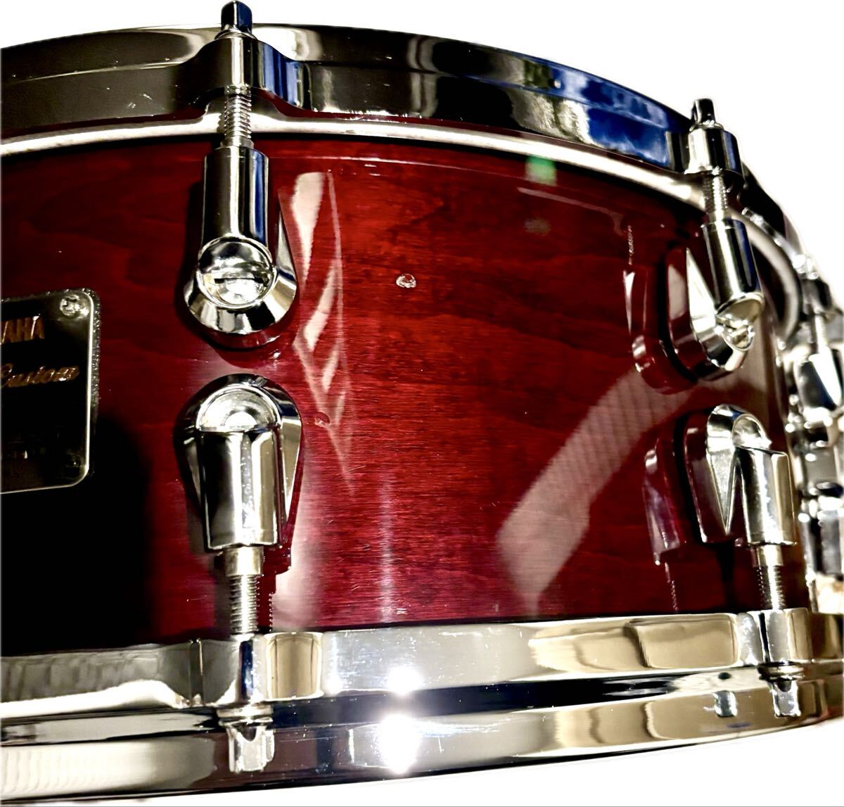 【日本製】YAMAHA Maple Custom Absolute Nouveau メイプルカスタムアブソリュート スネアドラム ASD0545_画像4